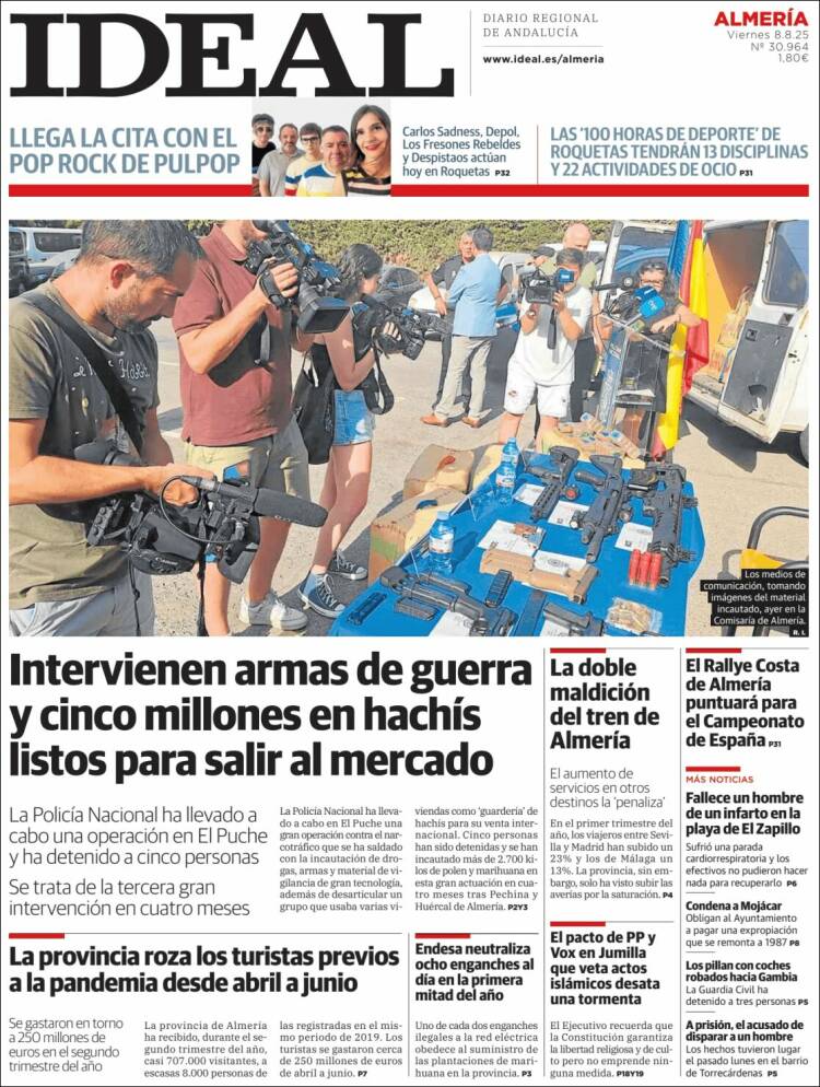 Portada de Ideal Almeria (Spain)