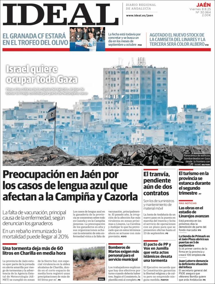 Portada de El Ideal de Jaén (Espagne)