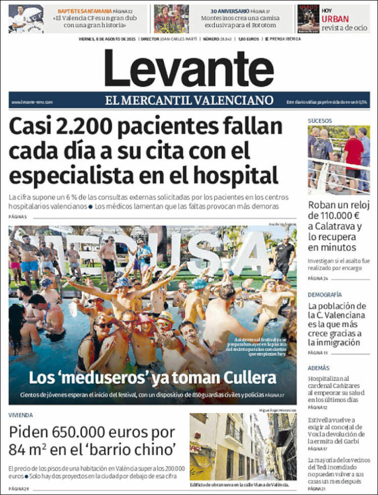 Portada de Levante (España)