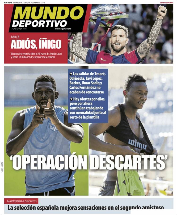 Portada de Mundo Deportivo Gipuzkoa (Spain)