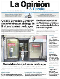 Portada de La Opinión de A Coruña (Spain)