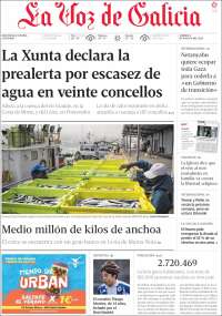 Portada de La Voz de Galicia (Spain)