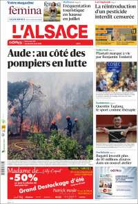 Portada de Journal L'Alsace (France)