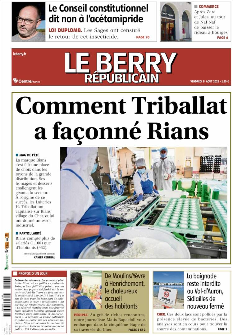 Portada de Berry Republicain (France)