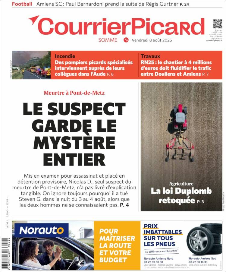 Portada de Courrier Picard (France)