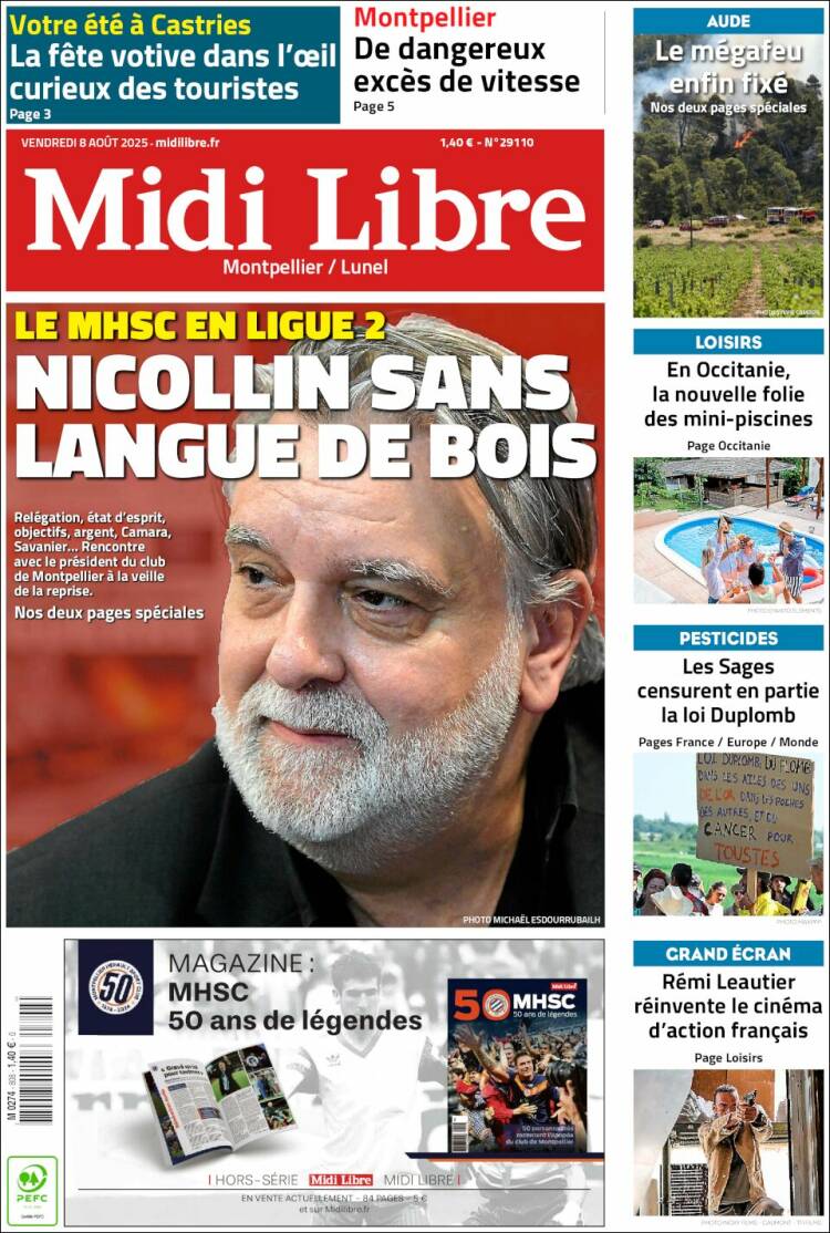 Portada de Midi Libre (France)