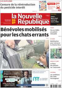 Portada de La Nouvelle Republique (France)