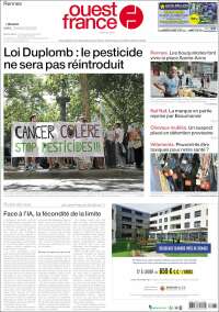 Portada de Ouest France (France)