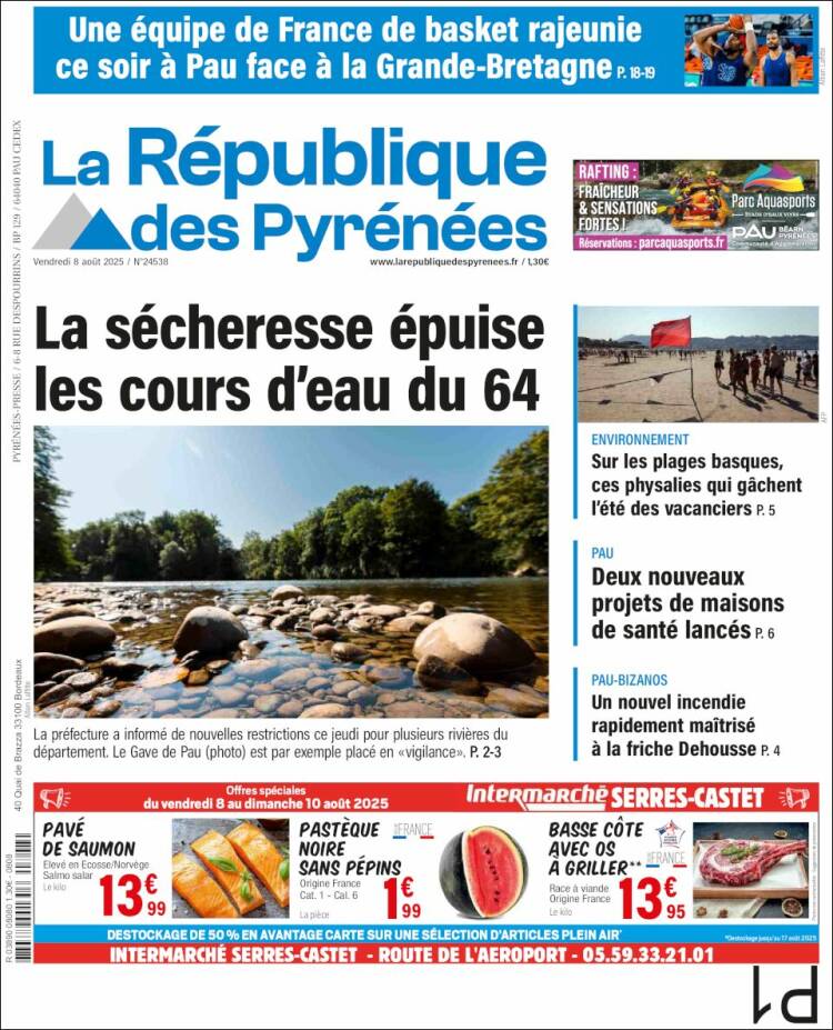 Portada de La République des Pyrénées (France)