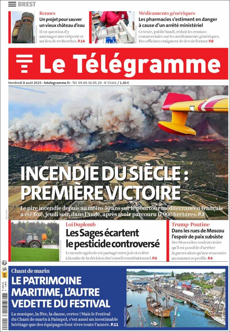 Portada de Télégramme (France)