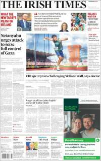 Portada de Irish Times (Irlanda)