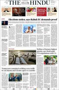 Portada de The Hindu (India)