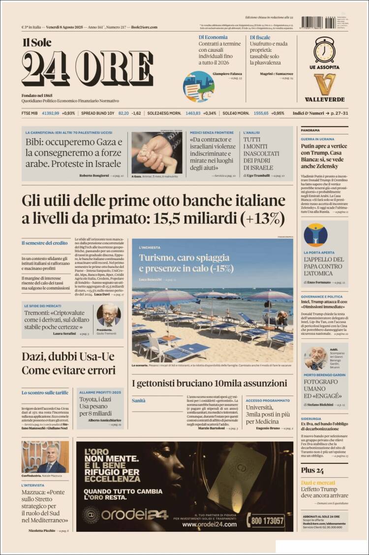 Portada de Il Sole 24 ORE (Italy)