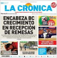 Portada de La Crónica de Baja California (México)