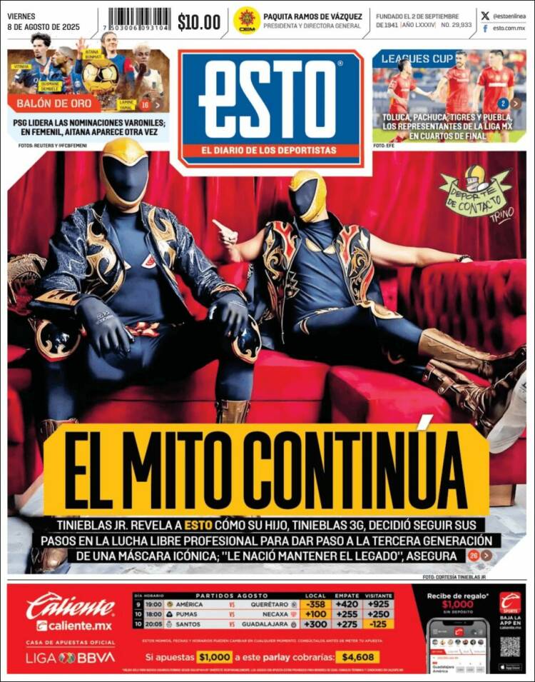 Portada de Esto (Mexico)