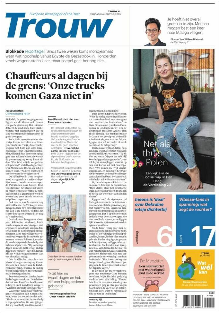 Portada de Trouw (Netherlands)