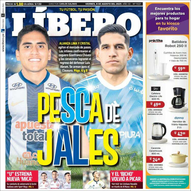 Portada de Líbero (Perú)