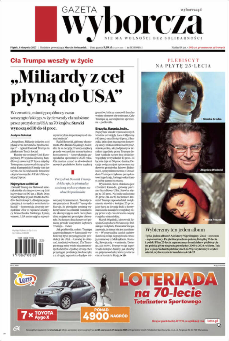 Portada de Gazeta Wyborcza (Poland)