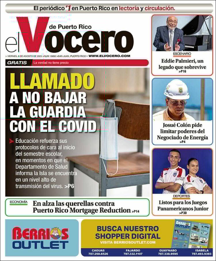 Portada de Vocero (Puerto Rico)
