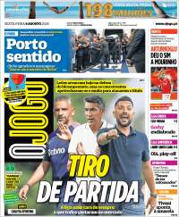 Portada de O Jogo (Portugal)