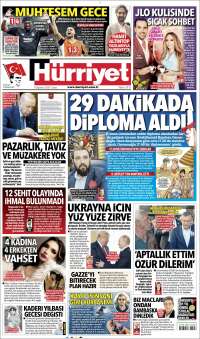 Portada de Hürriyet (Turkey)