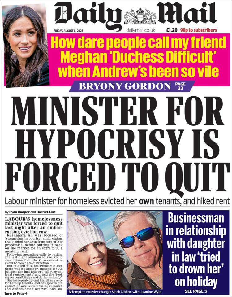 Portada de Daily Mail (United Kingdom)