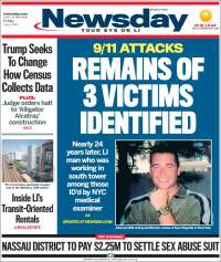 Portada de Newsday (USA)