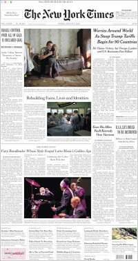 Portada de New York Times (USA)