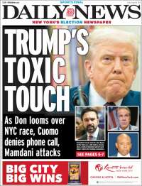 Portada de Daily News - New York (USA)