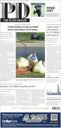 Portada de The Plain Dealer (États-Unis)