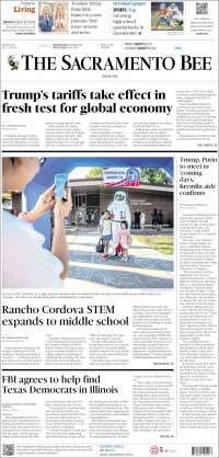 Portada de The Sacramento Bee (USA)