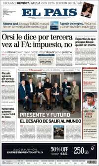 Portada de El País (Uruguay)