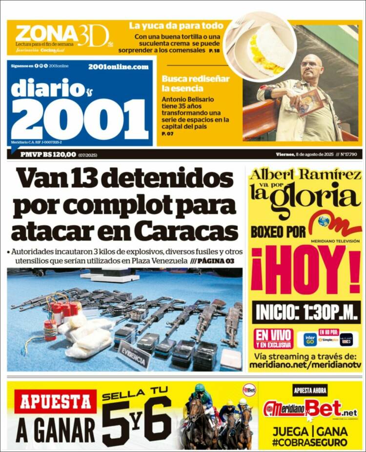 Portada de 2001 - Dosmiluno (Venezuela)