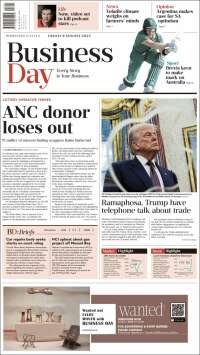 Portada de Business Day (South Africa)