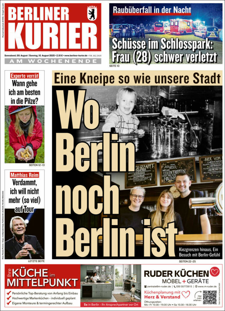 Portada de Berliner Kurier - Startseite BK (Alemania)
