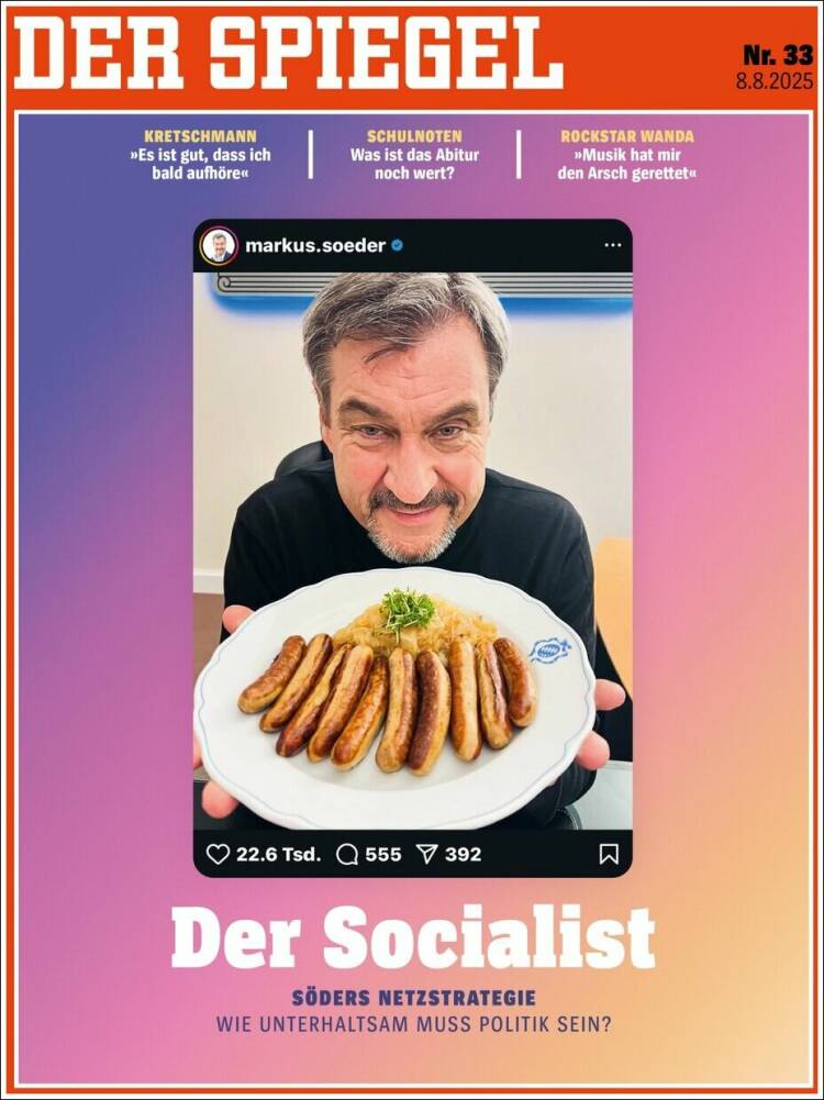 Portada de Der Spiegel (Alemania)