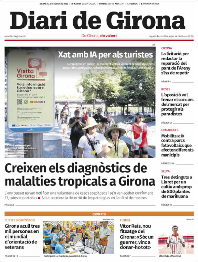 Peri dico Diari De Girona Espa a Peri dicos De Espa a Edici n De Peri dico Diari De Girona Espa a Peri dicos De Espa a Edici n De