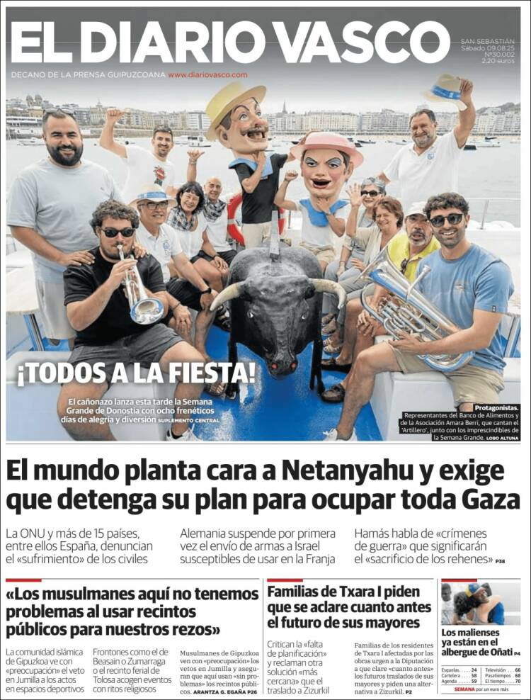 Portada de Diario Vasco (Spain)