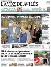 Portada de El Comercio - Avilés (Spain)
