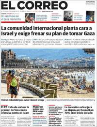 Portada de El Correo - Guipuzcoa (Spain)