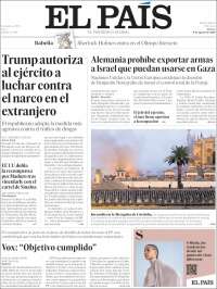 Portada de El País (Spain)