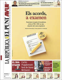 Portada de El Punt Avui (Spain)