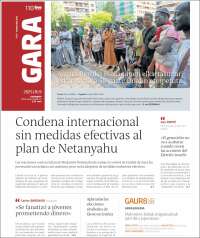 Portada de Gara (Spain)