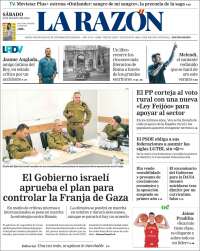 Portada de La Razón (Spain)