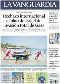 Portada de La Vanguardia (Spain)