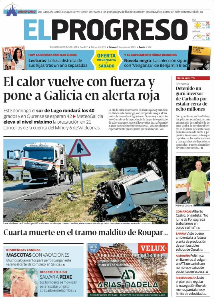Portada de El Progreso (Spain)
