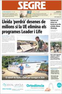 Portada de Segre (Spain)