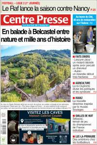 Portada de Centre Presse (France)