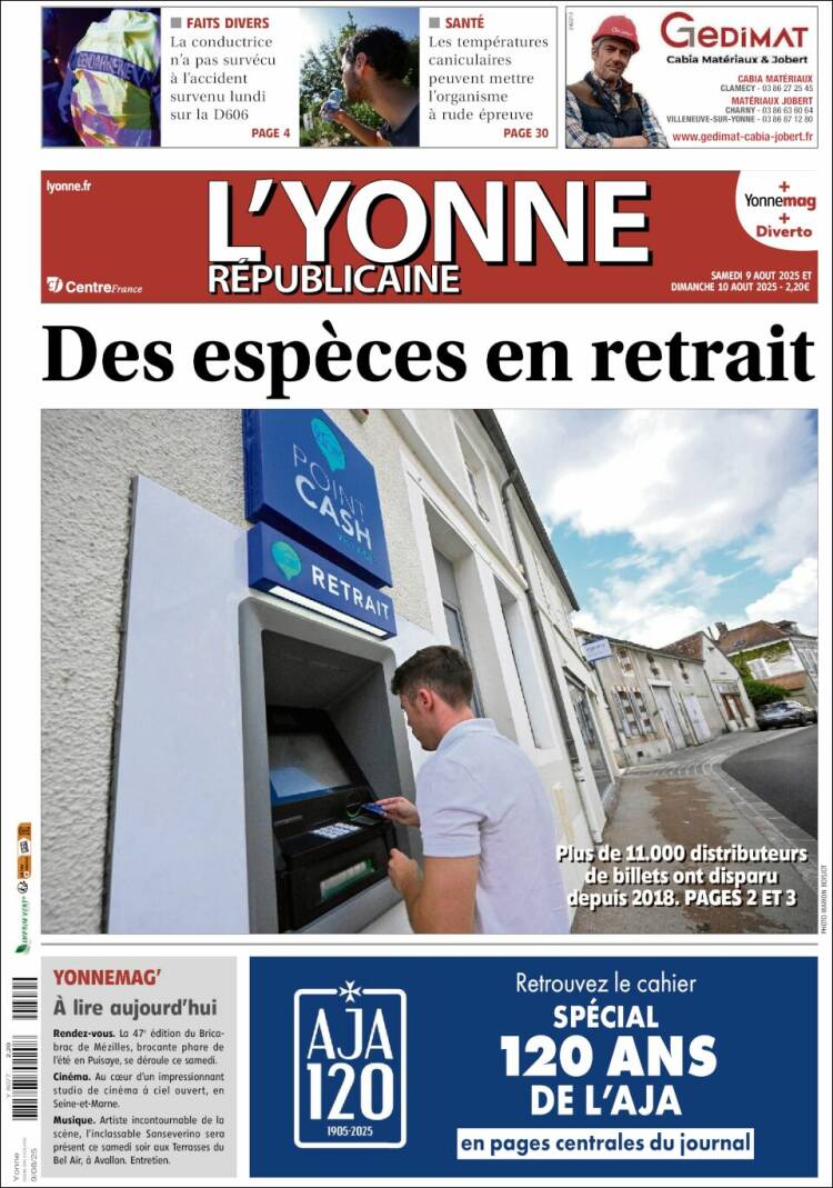 Portada de L'Yonne-Républicaine (France)