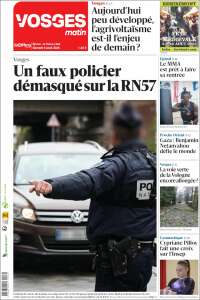 Portada de Vosges Matin (France)